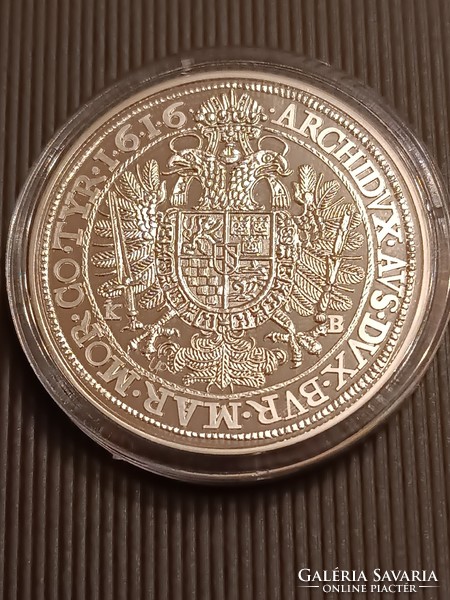 Magyar tallérok utánveretben II. Mátyás tallérja 1616. 999 ezüst