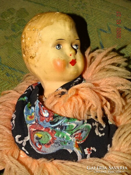 Antique matyó girl doll