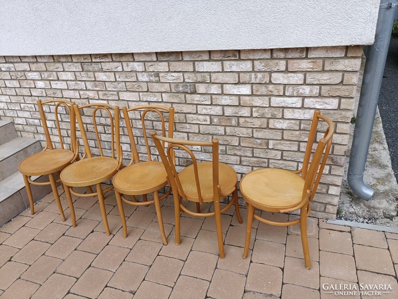 Thonet székek retro cseh csehszlovák MID century