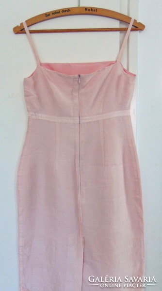 100% Silk pale pink casual silk dress 36-38-40 / s-m