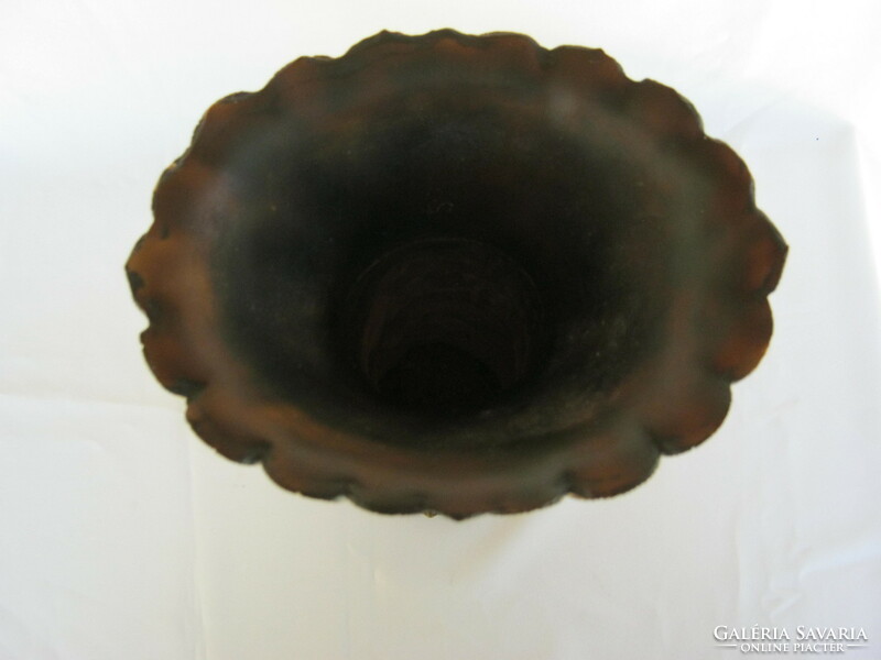 Madaras pávás nagyobb méretű váza 30 cm