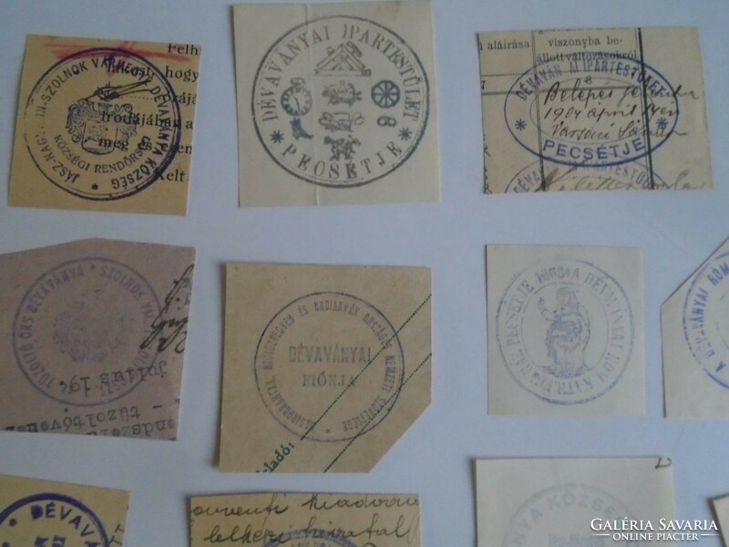D202384 Dévaványa old stamp impressions 32 pcs. About 1900-1950's