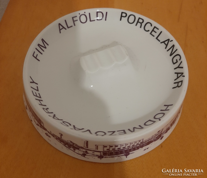 Alföldi porcelán FIM (finomkerámiaipari művek) Alföldi Porcelángyára felirat, logó hamutál