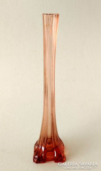 Beautiful old Czech glass fiber vase