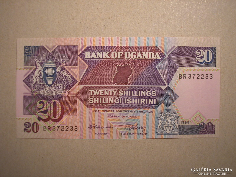 Uganda - 20 shillings 1988 oz