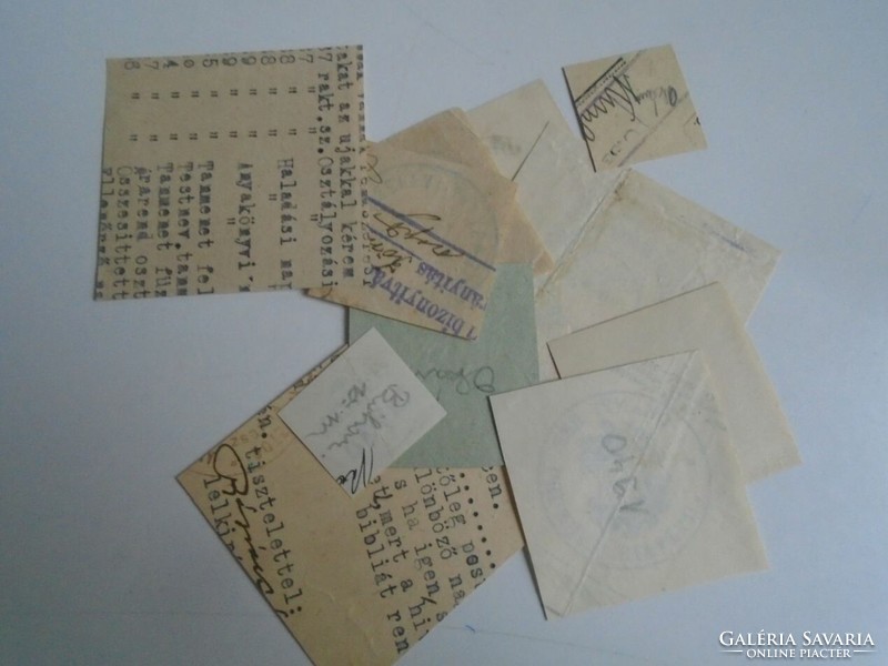 D202392   OKÁNY  régi bélyegző-lenyomatok  10+ db.   kb 1900-1950's