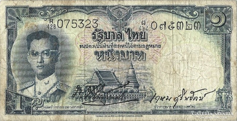 10 bath 1955 Thaiföld