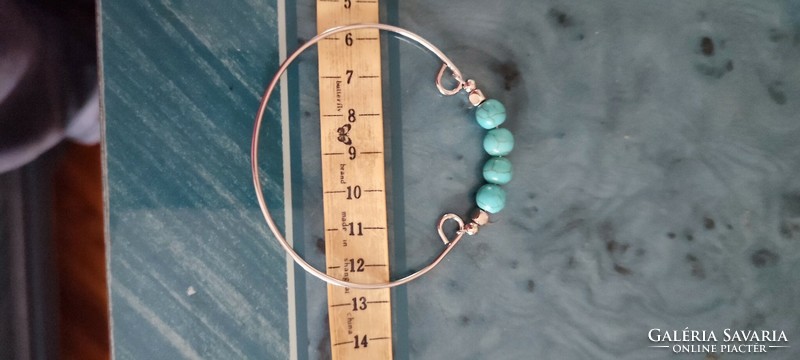 Metal turquoise bracelet