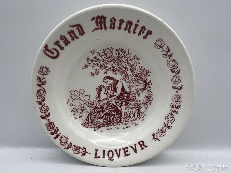 Grand Marnier francia porcelán vintage tálka,12 cm-es. 4979