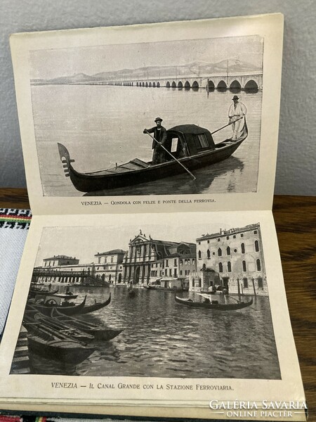 Antique ricordo di venezia leporello picture book