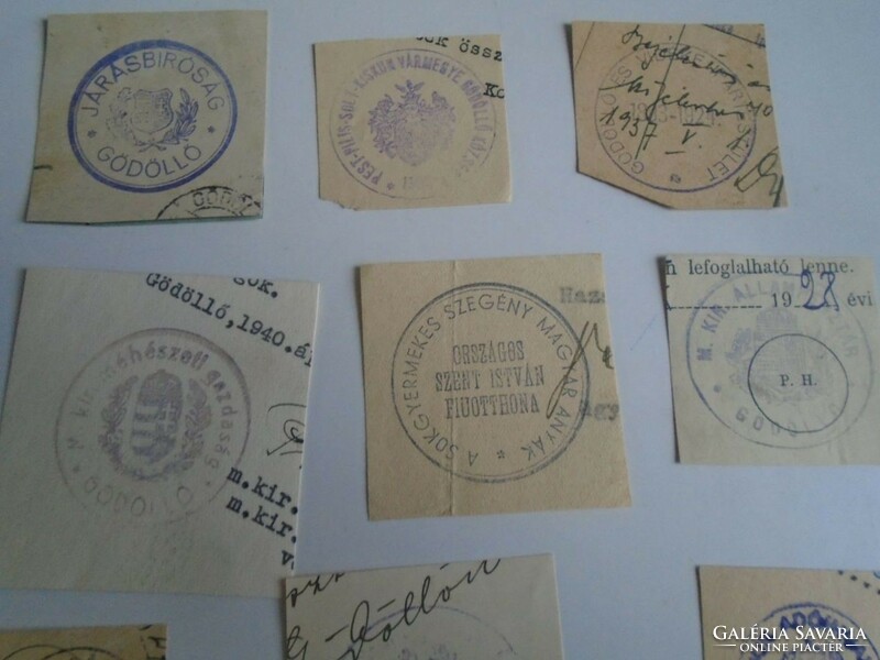 D202369 GÖDÖLLŐ  régi bélyegző-lenyomatok 20 db.   kb 1900-1950's