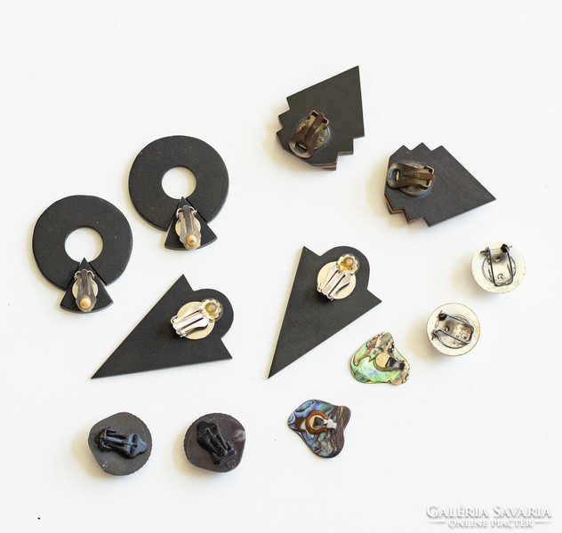 Last option - vintage ear clip package - 6 pairs of earrings