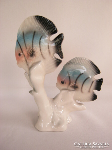 Pair of porcelain fish 18 cm