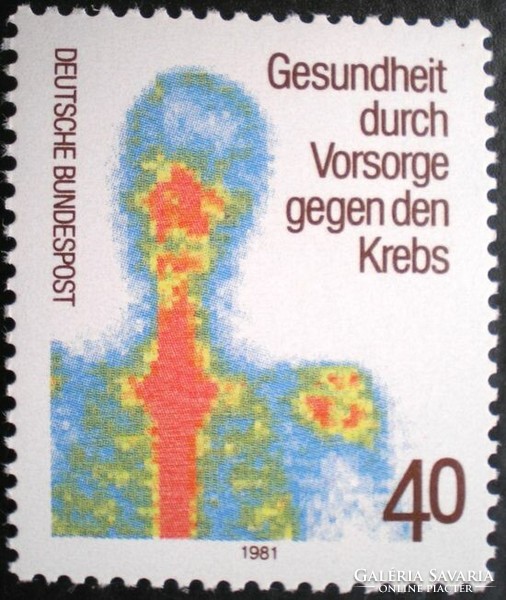 N1089 / Germany 1981 the fight against cancer stamp postal clear