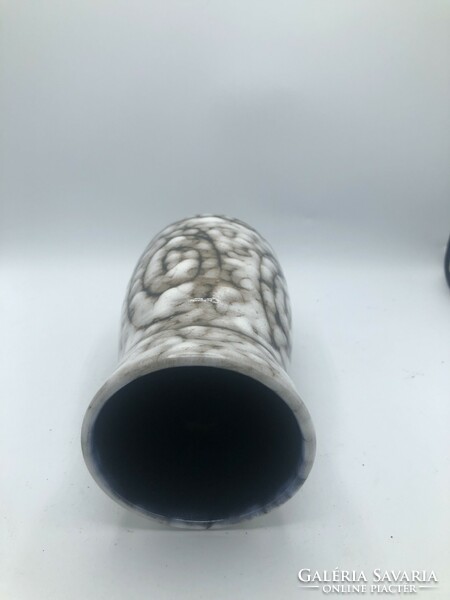 Applied ceramic vase