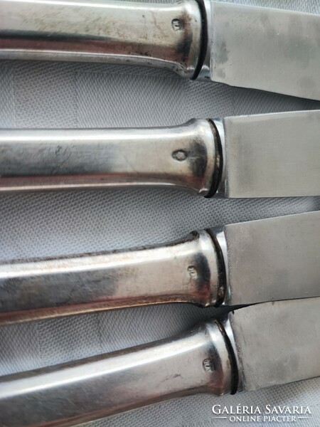 English style silver knives