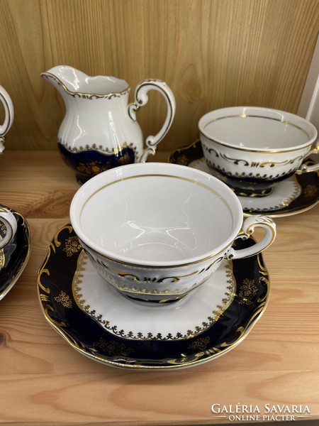 Zsolnay pompadour i tea and coffee set