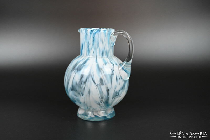 Fabulous antique glass jug, spout