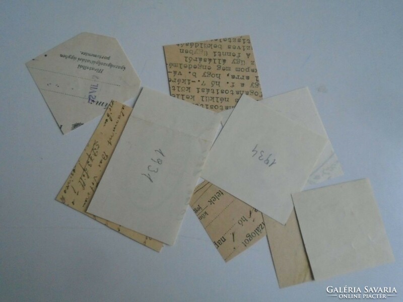 D202391 scrap old stamp impressions 9 pcs. About 1900-1950's