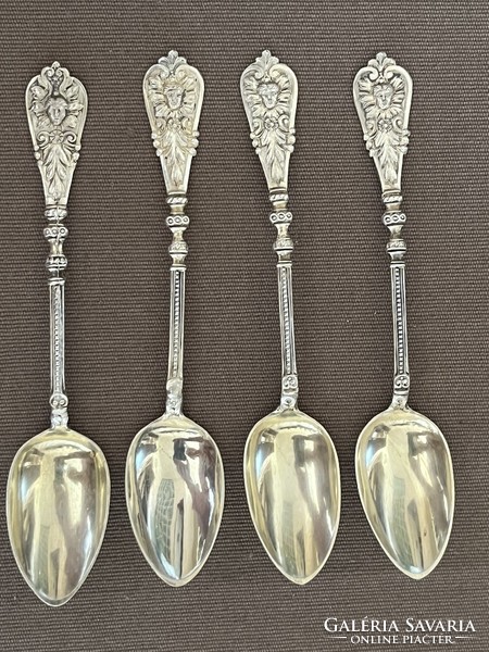 Decorative silver coffee spoons