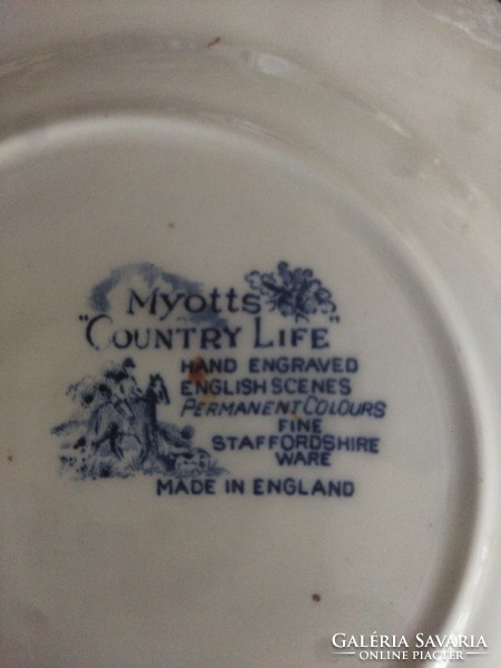 Myotts country life. Staffordshire porcelain teapot. Missing