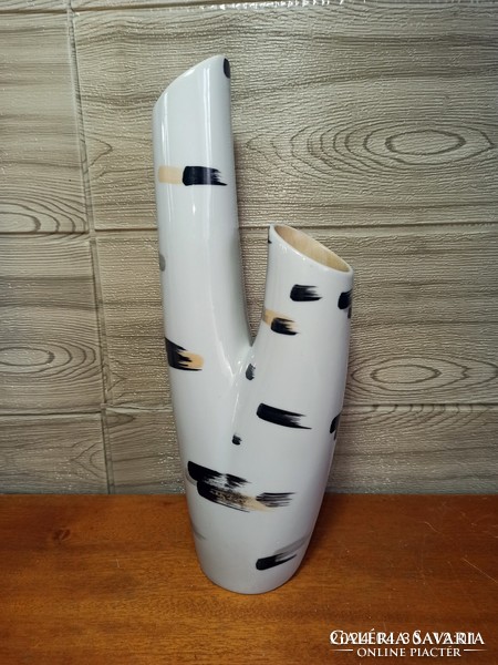 Special retro 2-pronged vase