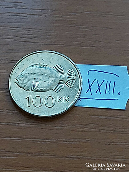 IZLAND 100 KORONA 2011 Nikkel-Sárgaréz, tengeri nyúlhal  XXIII