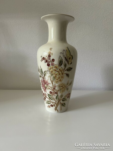 Zsolnay flower pattern porcelain vase 871/0/2011