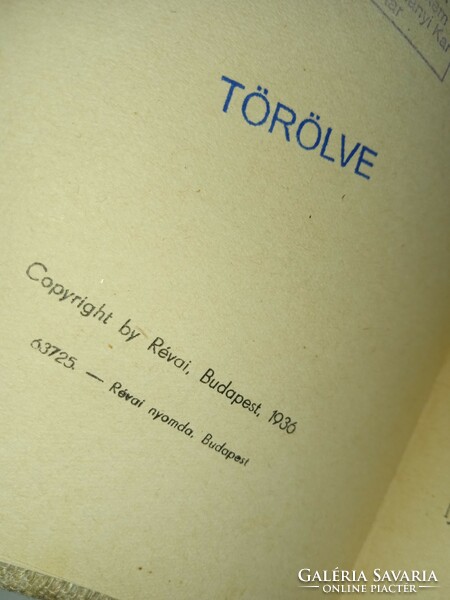 Tamás árón - Mátyás icebreaker - Révai 1936 - antique book