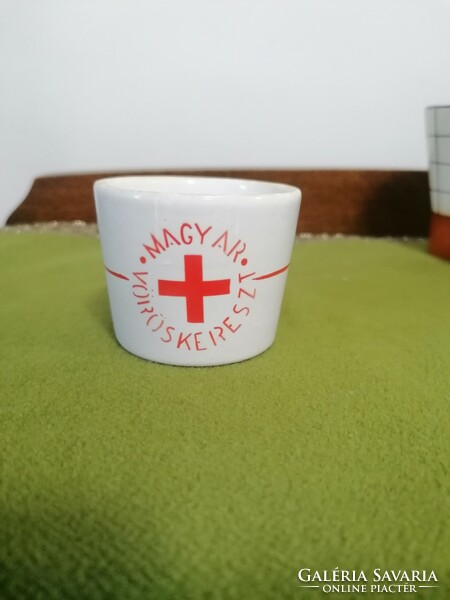 Kispest Gránit ritka gyűjtői darab Magyar Vöröskereszt mokkás csésze