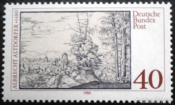 N1067 / Németország 1980 Albrecht Altdorfer festő bélyeg postatiszta
