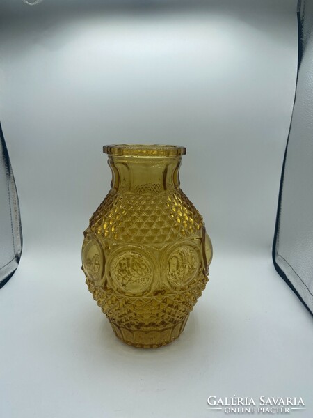 Amber glass vase!