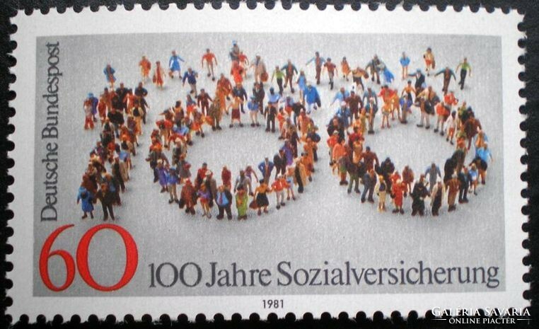 N1116 / Németország 1981 szociális törvényhozás bélyeg postatiszta