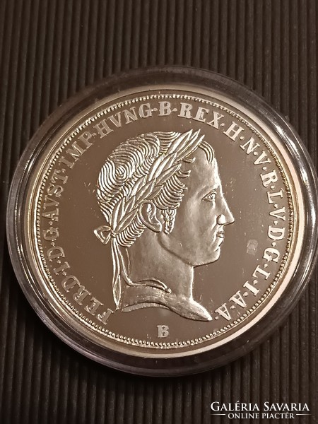 Magyar tallérok utánveretben V. Ferdinánd tallérja 1837. 999 ezüst