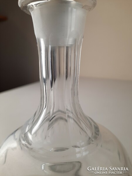 Vintage liqueur glass, bottle, with stopper