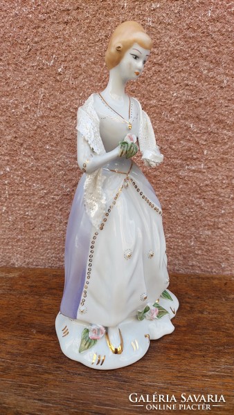 Larger porcelain lady statue