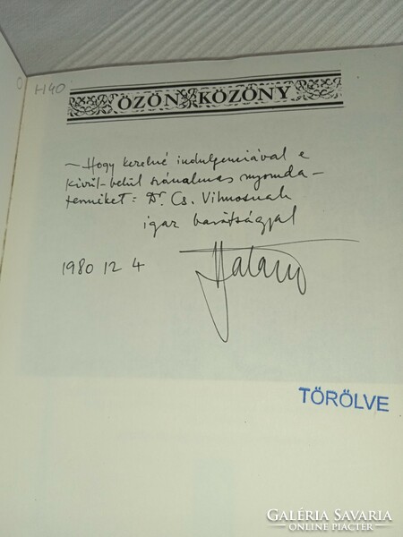 Borderline winner - flood of indifference 1980 - dedicated --dr. Csernohorszky /dedicated copy!/