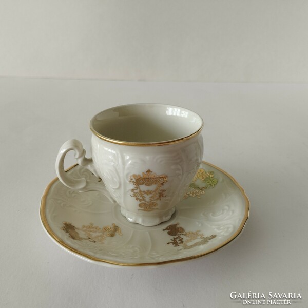 Beautiful Art Nouveau 2-person Czech bernadotte porcelain coffee set