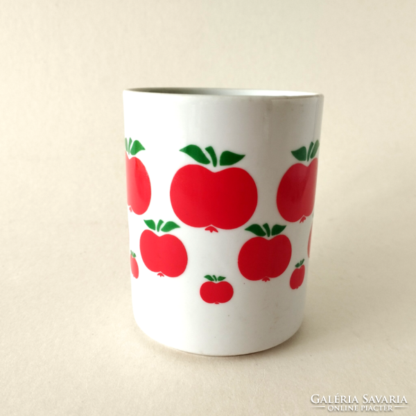 A rare Zsolnay mug with an apple pattern
