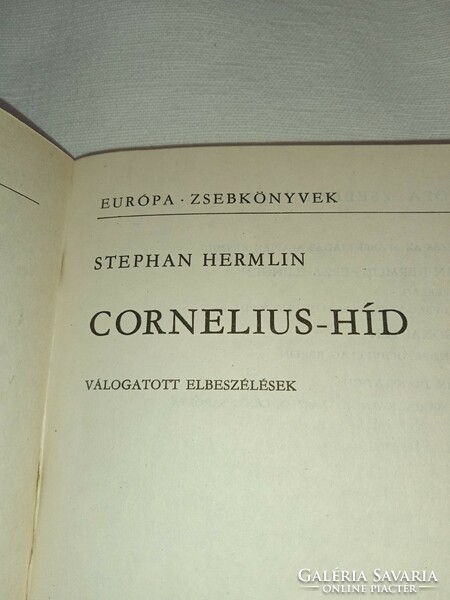 Stephan Hermlin - Cornelius-híd - Hajnal Gábor /szerk./ által DEDIKÁLT Kéry L.-  /dedikált példány!/
