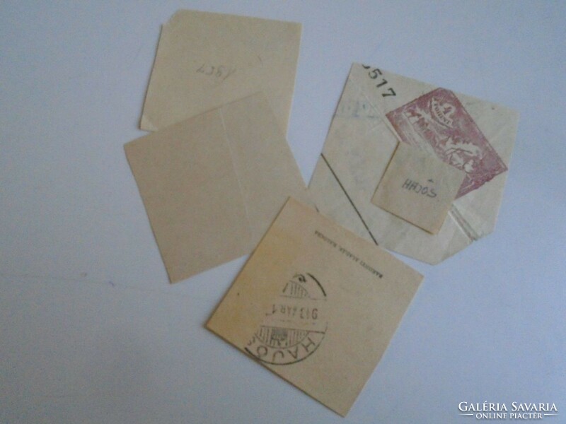 D202360  HAJÓS  Pest-Pils-Solt-Kiskun vm  régi bélyegző-lenyomatok 5 db.   kb 1900-1950's