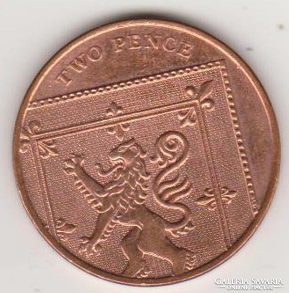 Egyesült Királyság  2 Pence (Royal Arms Shield Puzzle 2/6 (5th Portrait) JC) 2016