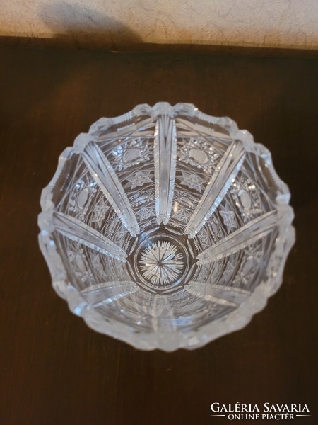 Antique lead crystal vase, 16 cm
