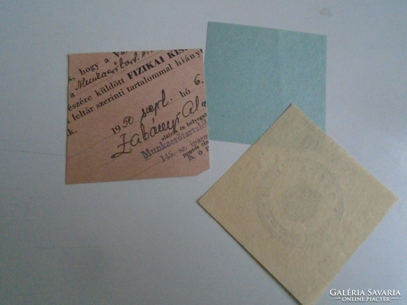 D202394 KOMLÓ    régi bélyegző-lenyomatok  3 db.   kb 1900-1950's