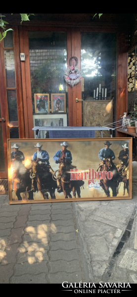Marlboró cigaretta reklám tábla Retró nagy méret eredeti western