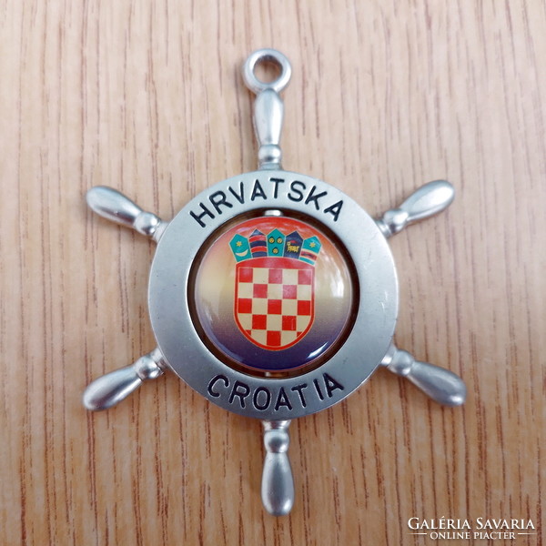 Hrvatska croatia reversible key ring (Croatia)