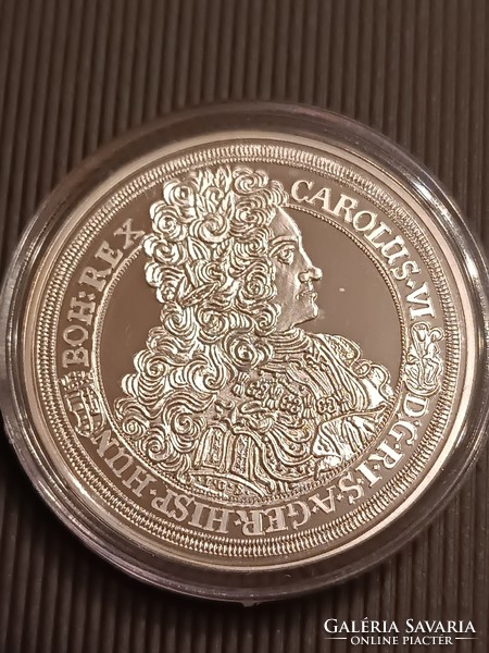 Hungarian thalers in mint condition iii. Károly's thaler 1715. 999 Silver