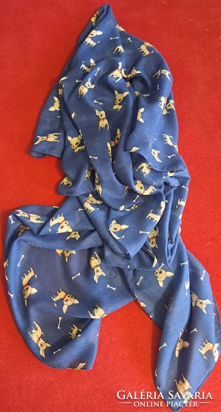 Dog, chirping women's scarf, stole (l4656)