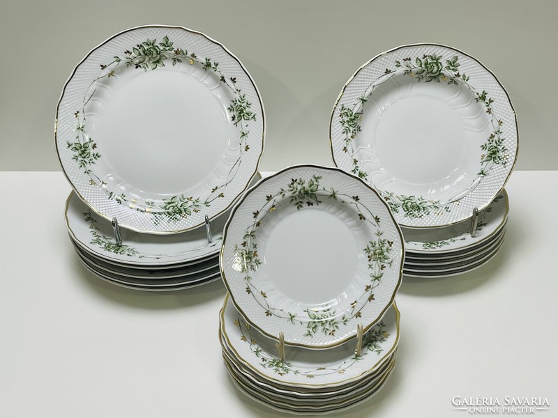 Erika pattern dinnerware set with extras / 38 pcs /