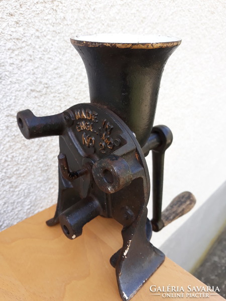 Antique spong&co ltd cast iron coffee grinder, wall or table